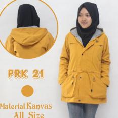 RNF - Jaket Parka Wanita - Kampas Bolak Balik -Kuning