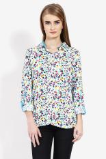 Rodeo Women Clothing Tops Blouses & Shirts Wanita Busana Atasan Blus & Kemeja Blue Biru Diskon discount murah bazaar baju celana fashion brand branded