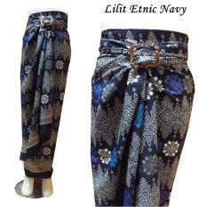 Rok Lilit Etnic Navy- Rok Bawahan Kebaya