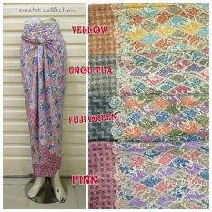Rok Lilit Serut Batik R041 Semi Sutra Wrap Skirt Kain Lilit Bawahan Kebaya Dan Baju Batik Wanita