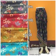 Rok Lilit Serut R005 Semi Sutra Halus Wrap Skirt Bawahan Kebaya Dan Atasan Baju Batik Wanita