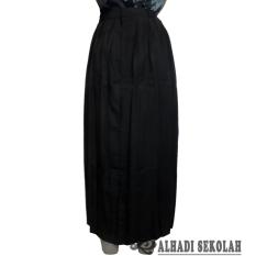 Rok Panjang Sekolah Rempel Hitam SD. UKURAN 27,28,29,30.Rok Seragam Sekolah (RPH003-01)