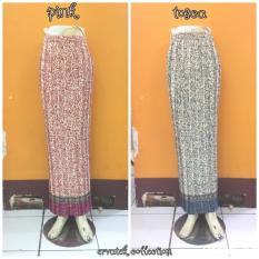 Rok Prisket Panjang EC-RP012 Semi Sutra Halus Bawahan Kebaya Dan Baju Batik Untuk Kondangan Wisuda