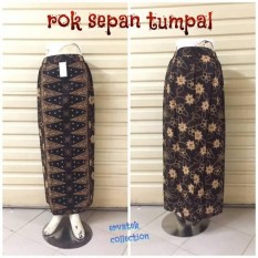 Rok Sepan Tumpal ST08 Motif Pucuk Rebung Abang None Betawi / Maxi Skirt / Bawahan Batik