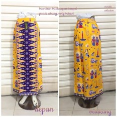 Rok Sepan Tumpal ST16 Motif Pucuk Rebung Betawi Ondel-Ondel Abang None Jakarta / Rok Batik Wanita