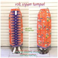 Rok Tumpal Sepan Panjang ST04 Bahan Katun Halus Bawahan Batik Rok Betawi Tumpal / Pucuk Rebung ONDEL-ONDEL