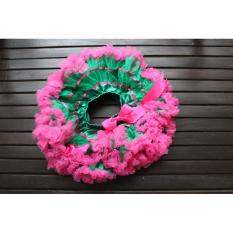 PLAYFUL TOTS Rok Anak/ Rok Tutu Hijau Lis Pink