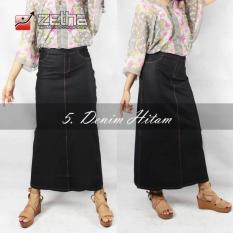 Rok Zetha Denim Warna Hitam Size 2Xl - Ddhys4