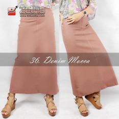 Rok Zetha ukuran S, M, L, XL Denim Full Black /Rok Kerja Wanita/Rok Cewek Panjang/Rok Panjang