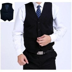 ROMPI PRIA HITAM - VEST PASANGAN JAS BLAZER - Rompi Pesta - Rompi Kerja/ Formal/ Kantor