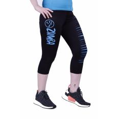 Ronaco Celana Senam Zumba Pants Celana Aerobik Celana Yoga – Hitam strip Biru 21