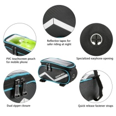 ROSWHEEL 6.2 Inch Sentuh Layar Sepeda Tas Bingkai Depan Keranjang Bersepeda Terbaik Tabung Tas Seluler Telepon Penahan Tas MTB jalan Sepeda Perbaikan Alat-Internasional