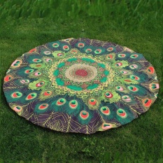 Sepanjang Cetak Hippie Tapestry Pantai Picnic Throw Yoga Alas Handuk Selimut-Internasional