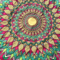 Sepanjang Cetak Hippie Tapestry Pantai Picnic Throw Yoga Alas Handuk Selimut-Internasional