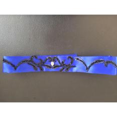 Royal Blue & Black Leaf Belt