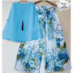 RULIVA - STELAN KULOT ROSEBLUE SETELAN KULOT SET BAJU DAN CELANA MUSLIMAH