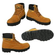 Safety Shoes Sepatu Boots Safety Caterpillar Warna Tan Suede