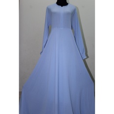 Adzra SALE!!! PROMO GAMIS MURAH BUBBLEPOP CREPE PREMIUM - BIRU MUDA