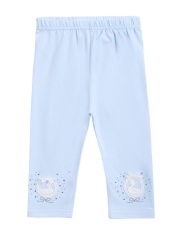 Penjualan Balita Anak Cetak Manik-manik Mengkilap Legging Celana Panjang (Sky Blue)-Intl