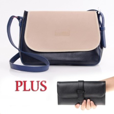 Salvora Salvora tas wanita/ tas selempang / tas slempang / tas bahu wanita / tas cewek / tas murah / tas wanita murah / tas wanita terbaru / tas cantik / was wanita branded / tas kecil /tas kerja SV02 hitam /krem free dompet wanita SV21 hitam