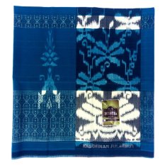 Samarinda Sutra Sarung Tenun - Biru Langit