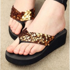 Sandal capit spon bata beling emas BqWG Hitam3740