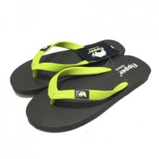 Sandal Fipper Classic / Sendal Jepit / Sendal Pantai Black Lime Green