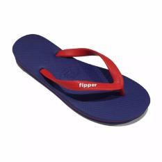 Sandal Fipper Slick - Sendal Jepit - Sendal Pantai Dark Blue Red size 42