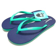 Sandal Fipper Slim Cewek Navy Turqoise