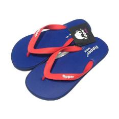 Sandal Fipper Wide Navy Black Red (Wdnvy01)