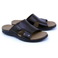 SANDAL FLAT KULIT CASUAL PRIA GARSEL SHOES