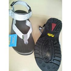 Azljaya-Sandal Gunung Rafila pria/Wanita NST- Hitam Tali Silver