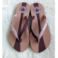 Sandal Jepit Wanita Motif Bella Warna Coklat