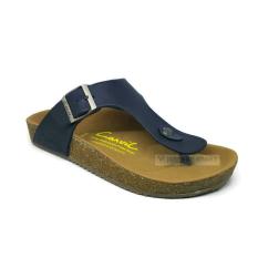 Sandal Kulit Pria Carvil Stafora 01 Dk Brown - Black - Navy