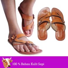 Sandal Kulit Wanita 100% Bahan Kulit Sapi Asli Magetan - KD408