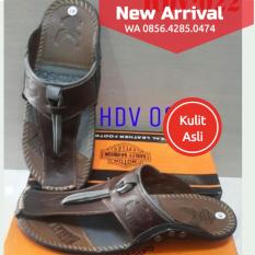 SANDAL PRIA COWOK LAKI-LAKI KULIT SAPI ASLI SENDAL HANDMADE HARLEY DAVIDSON 047 AWET KUAT MURAH BEST SELLER BERKUALITAS