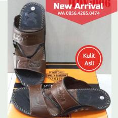 SANDAL PRIA COWOK LAKI-LAKI KULIT SAPI ASLI SENDAL HANDMADE HARLEY DAVIDSON 062 AWET KUAT MURAH BEST SELLER BERKUALITAS