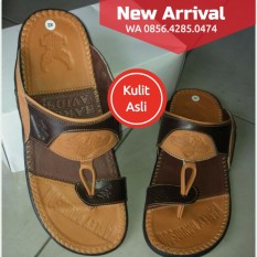 SANDAL PRIA COWOK LAKI-LAKI KULIT SAPI ASLI SENDAL HANDMADE HARLEY DAVIDSON 071 AWET KUAT MURAH BEST SELLER BERKUALITAS