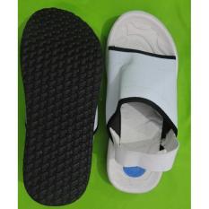 Sandal Slop Haji Umroh Telapak Hitam