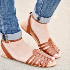 Sandal Wanita Teplek Brown