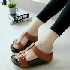 SANDAL WEDGES JODHA GESPER COKLAT