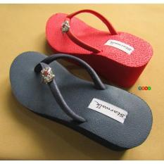 Sandal Wedges / Sandal Wanita Casual Santai New Starwalk Tulip - 9H1ost