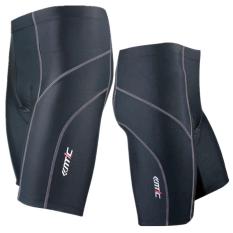Santic Pria Musim Panas MTB Jalan Berkuda 1/2 Setengah Pant Dapat Bersirkulasi Sepeda Sepeda Bersepeda 4D Padded Celana Pendek