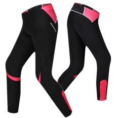 Santic Perempuan MTB Sepeda Sepeda Bersepeda 4D Padded Panjang Celana Pendek Celana Downhill Pelatih Trouser