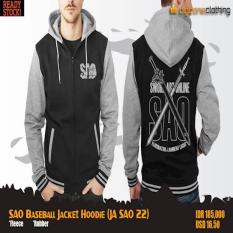 SAO Baseball Jacket Hoodie (Sword Art Online Jaket JA SAO 22)