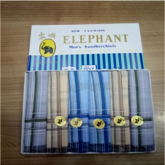 Sapu Tangan Pria Elephant Gajah - multi Warna Cerah