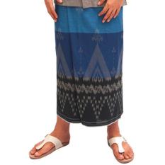 Sarung ATLAS motif Kembang - Biru