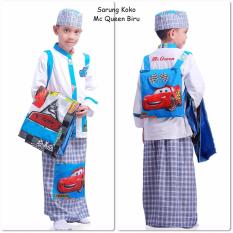 Sarung Koko Karakter Biru Trendy