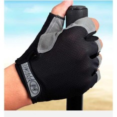 Sarung Tangan Half Finger Sepeda Gym Sports s9692 - Black