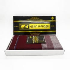 Sarung Tenun Merah Putih Merk Gajah Mangga